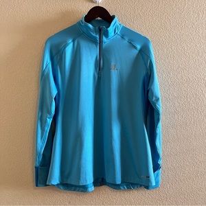 Salomon 1/4 Zip Advanced Skin Warm Pullover Jacket Size XL